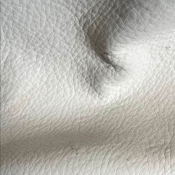 Brahmin White Navy Croc-Embossed Satchel with Tan Trim - Picture 9 of 14